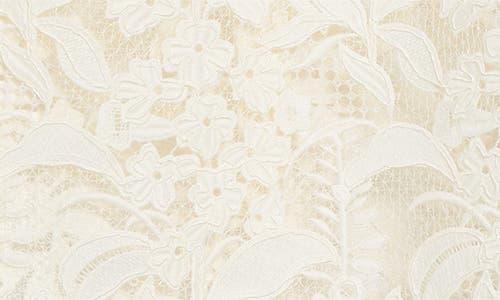 Oscar De La Renta Foxgloves Guipure Lace Top In White