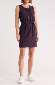 Z by Zella Venture Sleeveless Front Zip Utility Dress