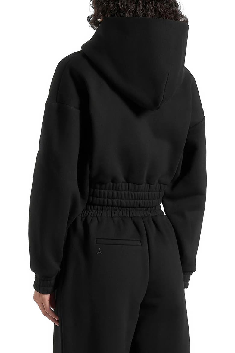 Josiane Relaxed Zip Through Hoodie, Alternate, color, Black