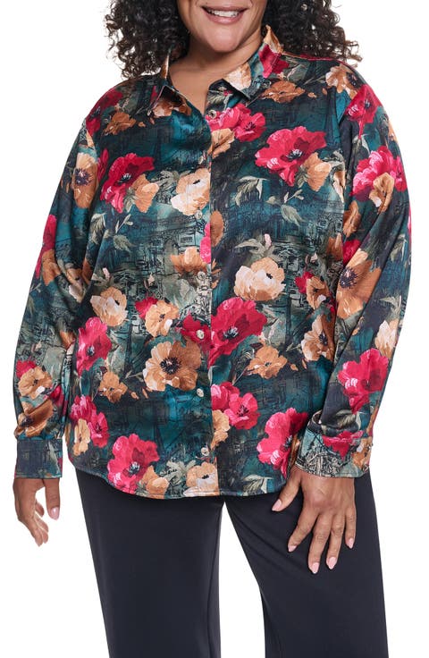 Floral Crepe Shirt