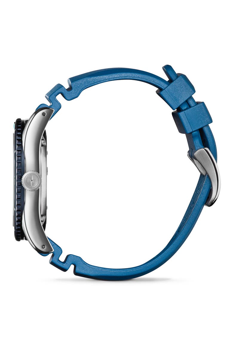 Duck Rubber Strap Watch, 42mm, Alternate, color, BLUE