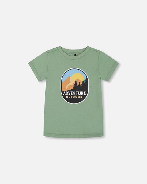 Deux Par Deux Short Sleeve Graphic Tee - Ramen Baby Blue