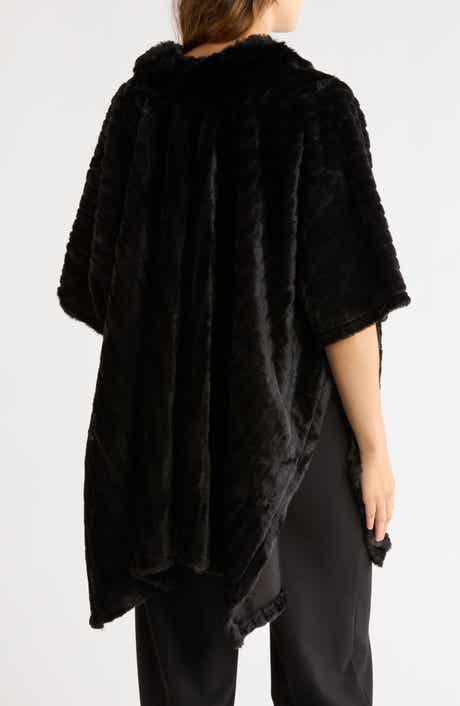Faux Fur Tunic Poncho
