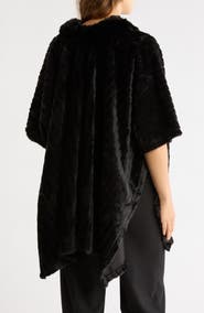 Nanette Lepore Faux Fur Tunic Poncho