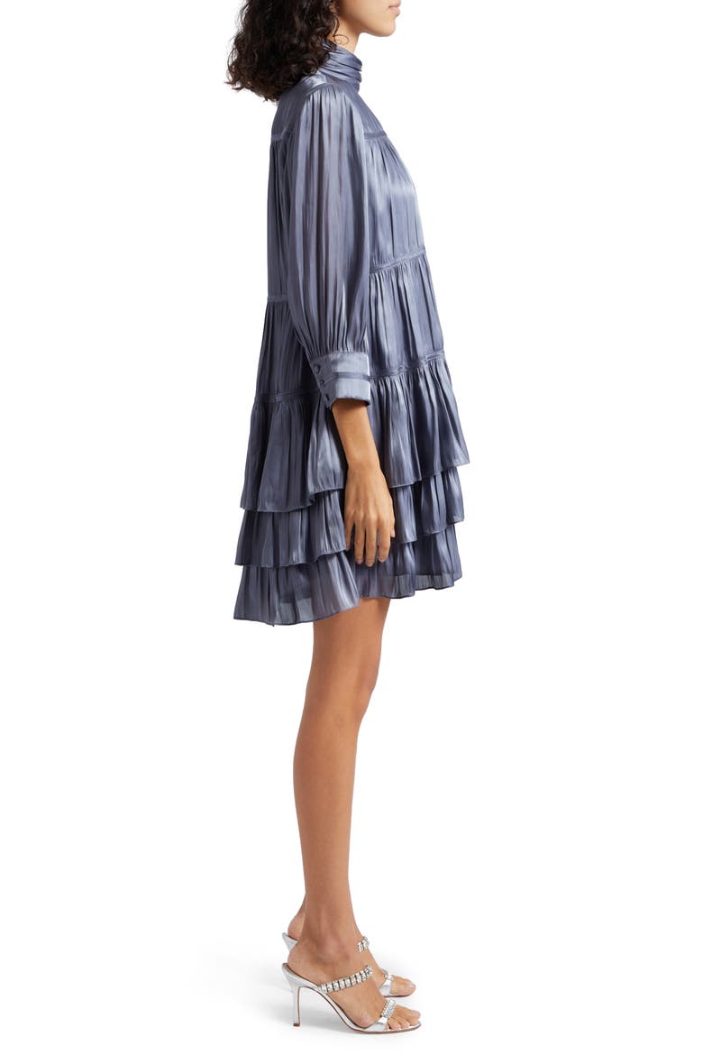 Riva Tiered Dress, Alternate, color, SLATE