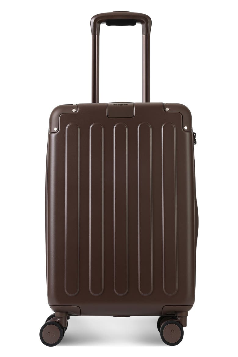 Nostos Matte Spinner Carry-On, Main, color, ESPRESSO