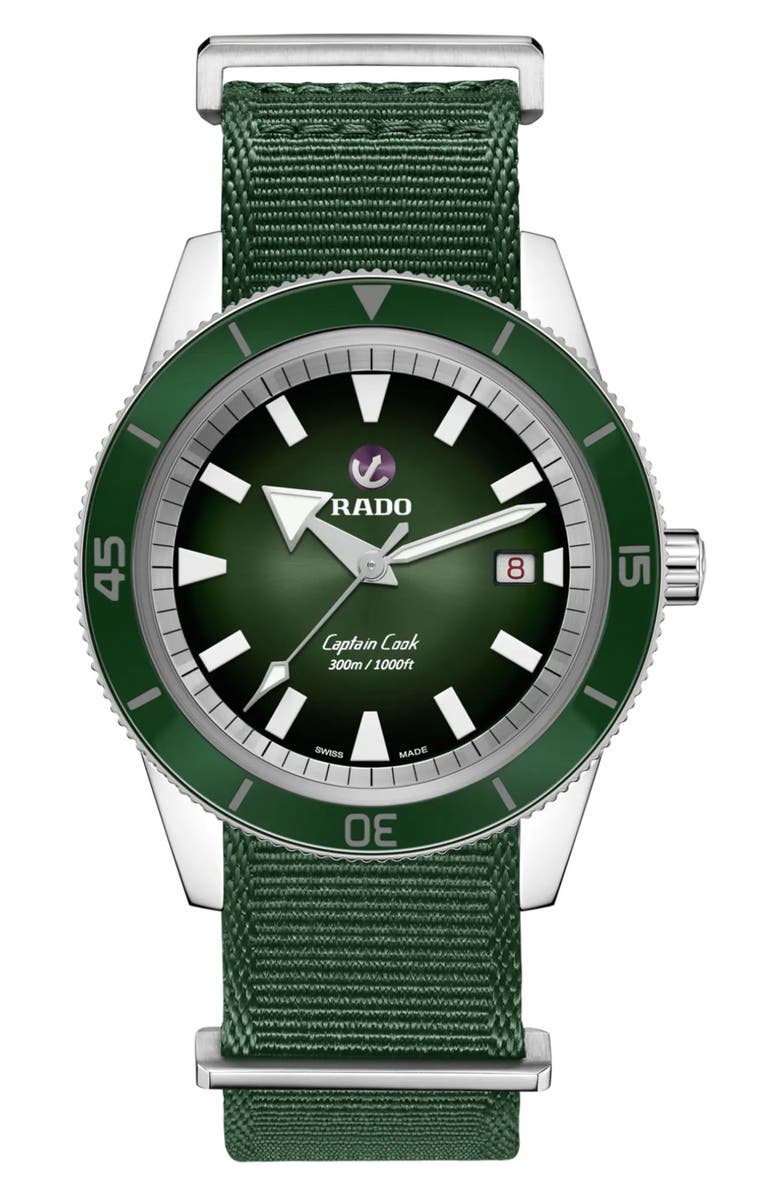 RADO x Hrithik Roshan Captain Cook Special Edition Automatic Bracelet Watch, 42mm, Alternate, color, 
