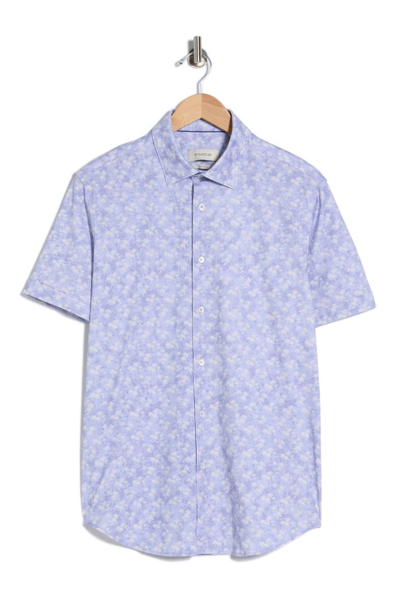 Short Sleeve Woven Shirt, Alternate, color, LILAC