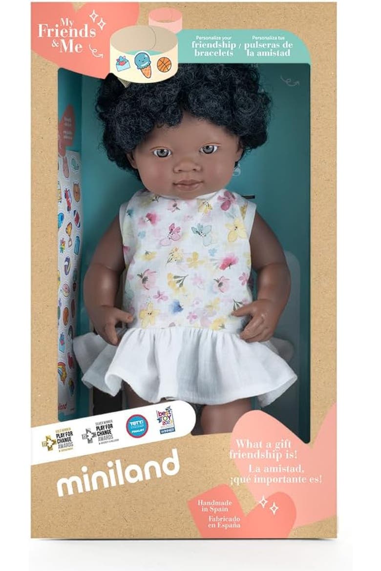 Baby Doll African Girl 15'' (Box) - My Friends & Me, Alternate, color, Dark Skin