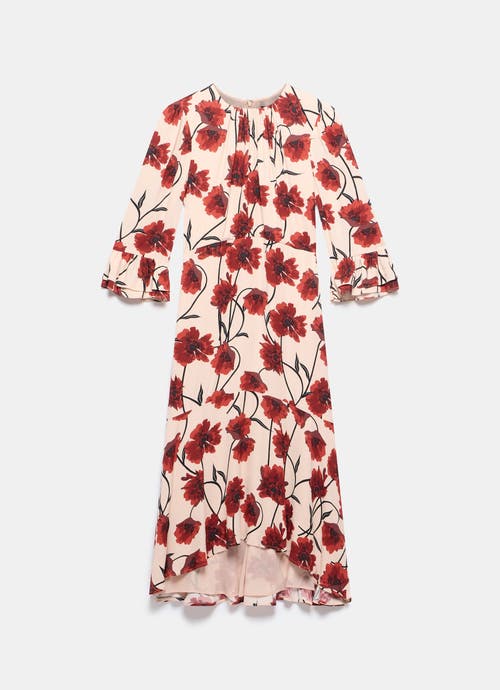 MINT VELVET MINT VELVET FLORAL PRINT MIDI DRESS