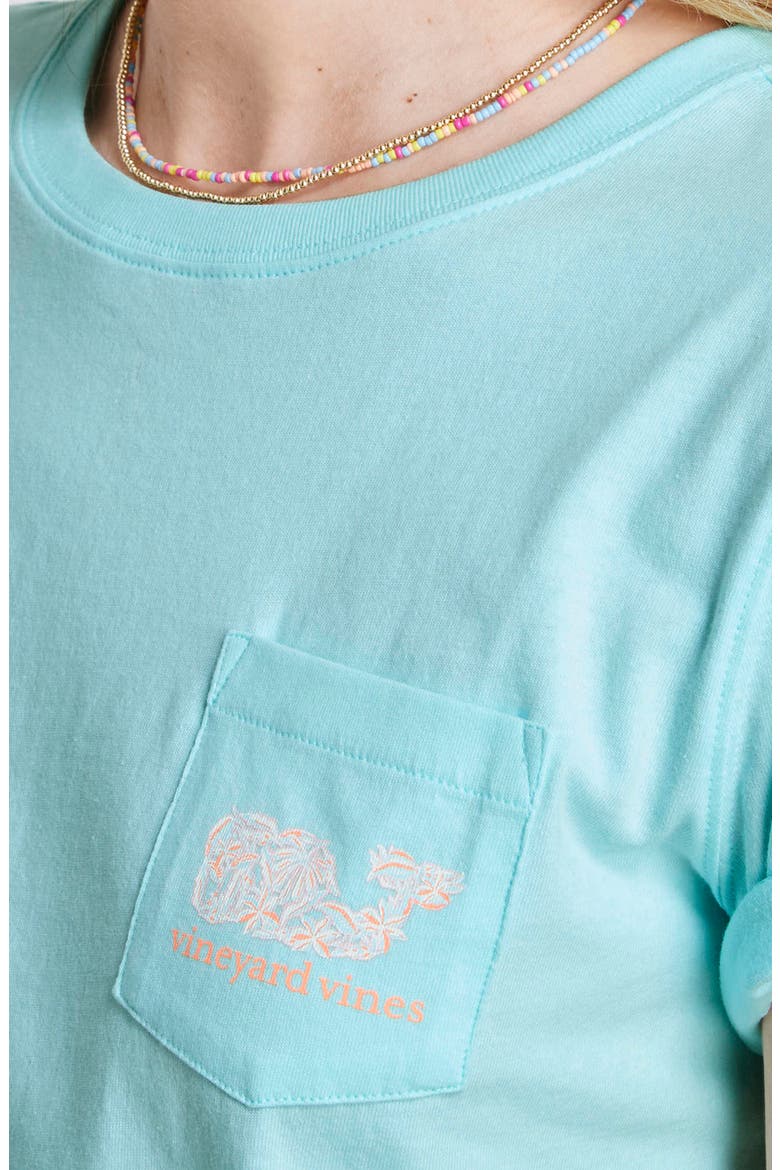 Floral Whale Logo Graphic Tee, Alternate, color, ISLAND PARADISE
