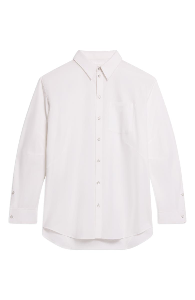 Helmut Lang Apex Cotton Button-Up Shirt, Alternate, color, White - 100