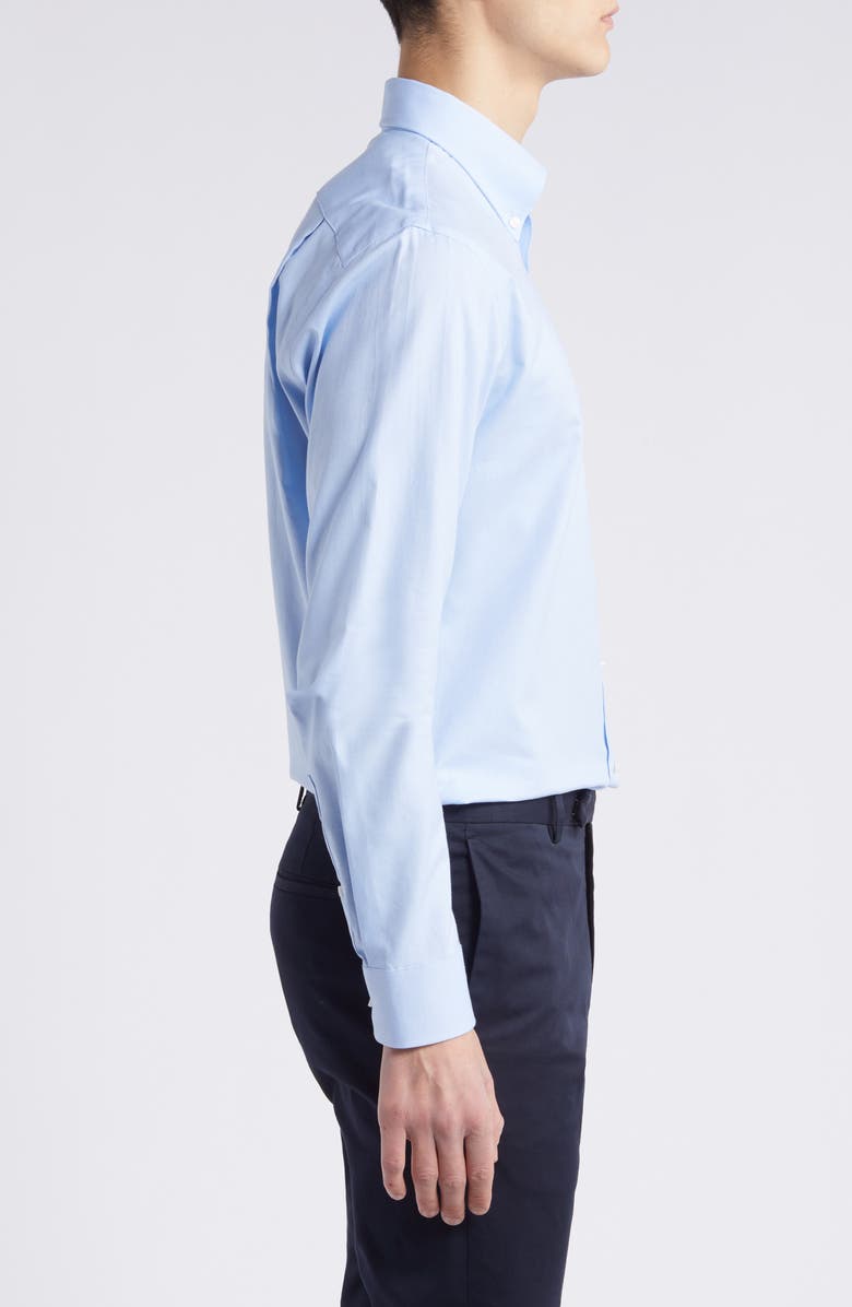 Nordstrom Trim Fit Royal Oxford Solid Dress Shirt, Alternate, color, Blue- White Royal Oxford