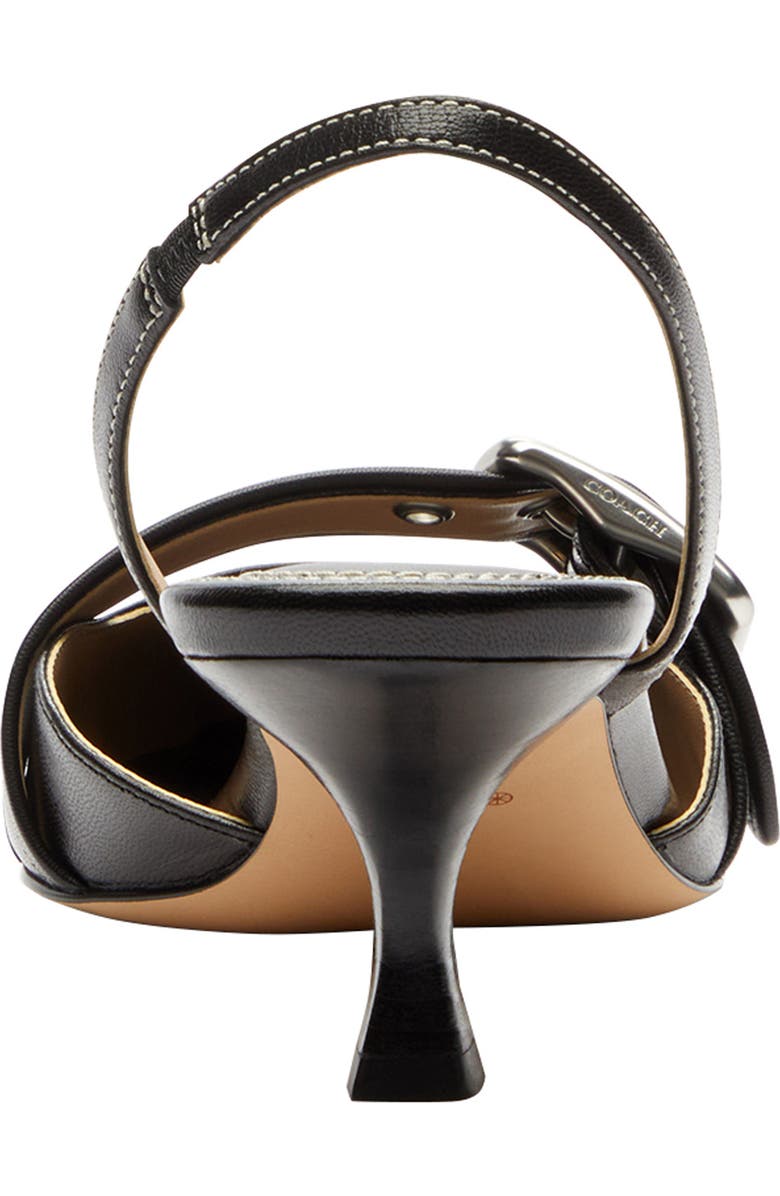 COACH Margot Slingback Pointed Toe Pump, Alternate, color, Black