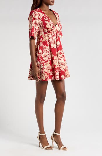 Zelma Floral Short Sleeve Minidress