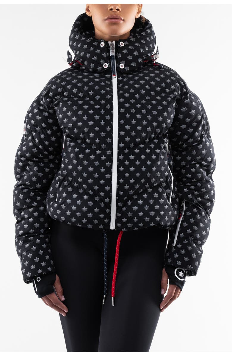 Malibu Ski Club Ditsy Jacket, Main, color, Black