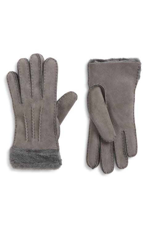 Exposed Genuine Shearling Sheepskin Gloves