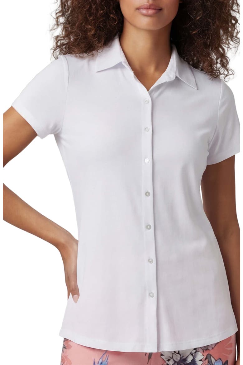 Womens Button-Up Shirt, Alternate, color, WHITE