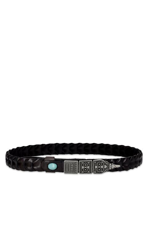 Tess Woven Leather Belt