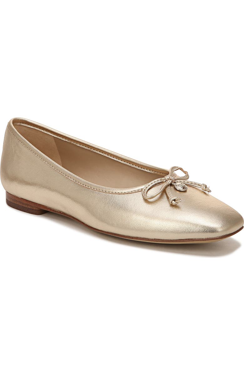 Sam Edelman Meadow Ballet Flat, Main, color, Gold Leaf