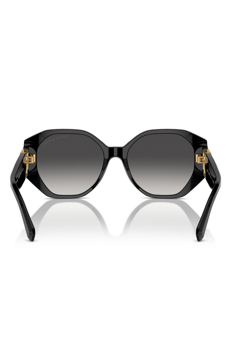 Ralph Lauren 54mm Juliette Gradient Butterfly Sunglasses, Alternate, color, Black / Grey Gradient