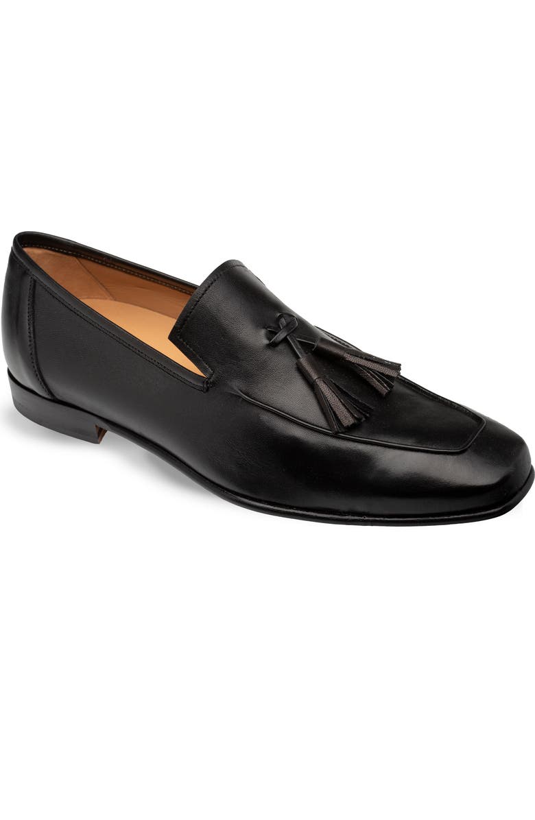 Mezlan Javea Tassel Moc Toe Loafer, Main, color, Black