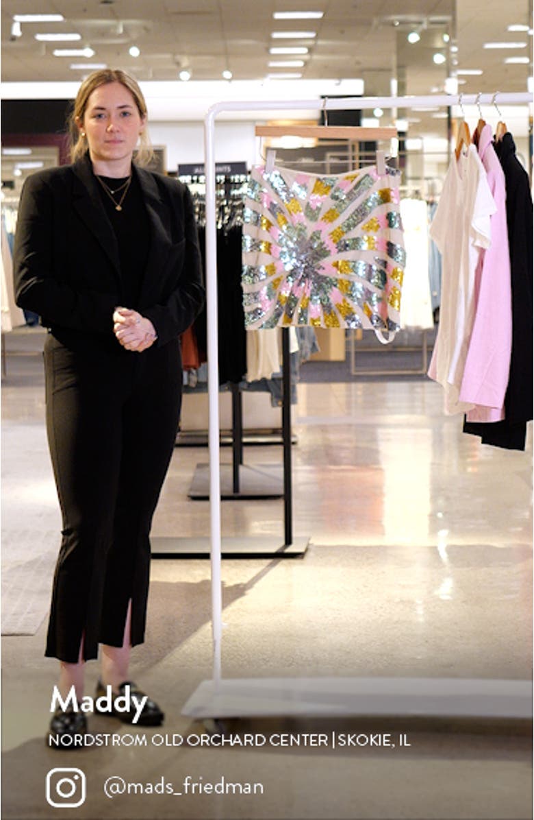 Tie Dye Sequin Palm Miniskirt, sales video thumbnail