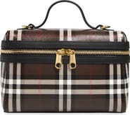Burberry Check Coated Canvas Vanity Case