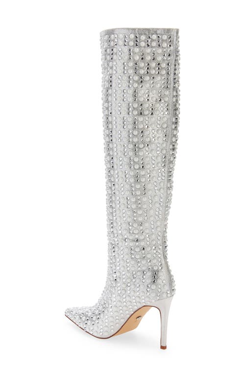 Azalea Wang Lynlee Knee High Boot In Silver