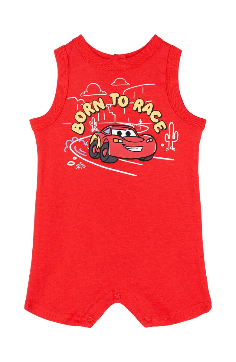 Disney Cars One Piece Romper Set, Alternate, color, Cars Red Blue