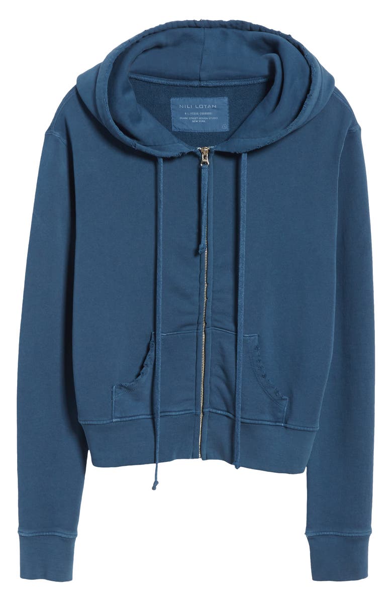 Nili Lotan Callie Zip-Up Hoodie, Alternate, color,