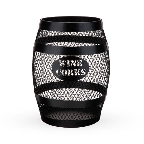 Twine Barrel Cork Holder In Black