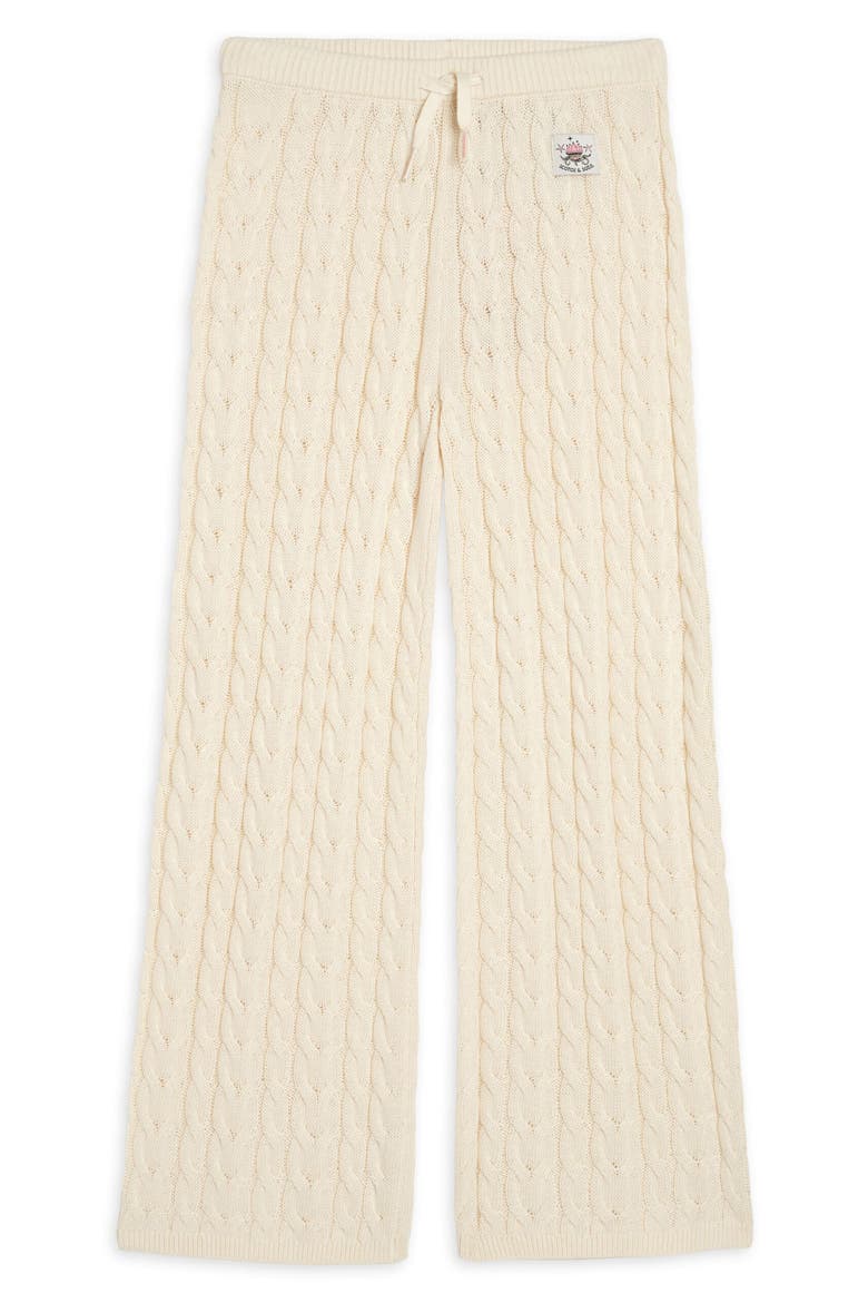 Kids' Cable Stitch Sweater Pants, Main, color, NATURAL