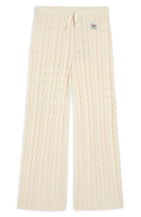 Kids' Cable Stitch Sweater Pants