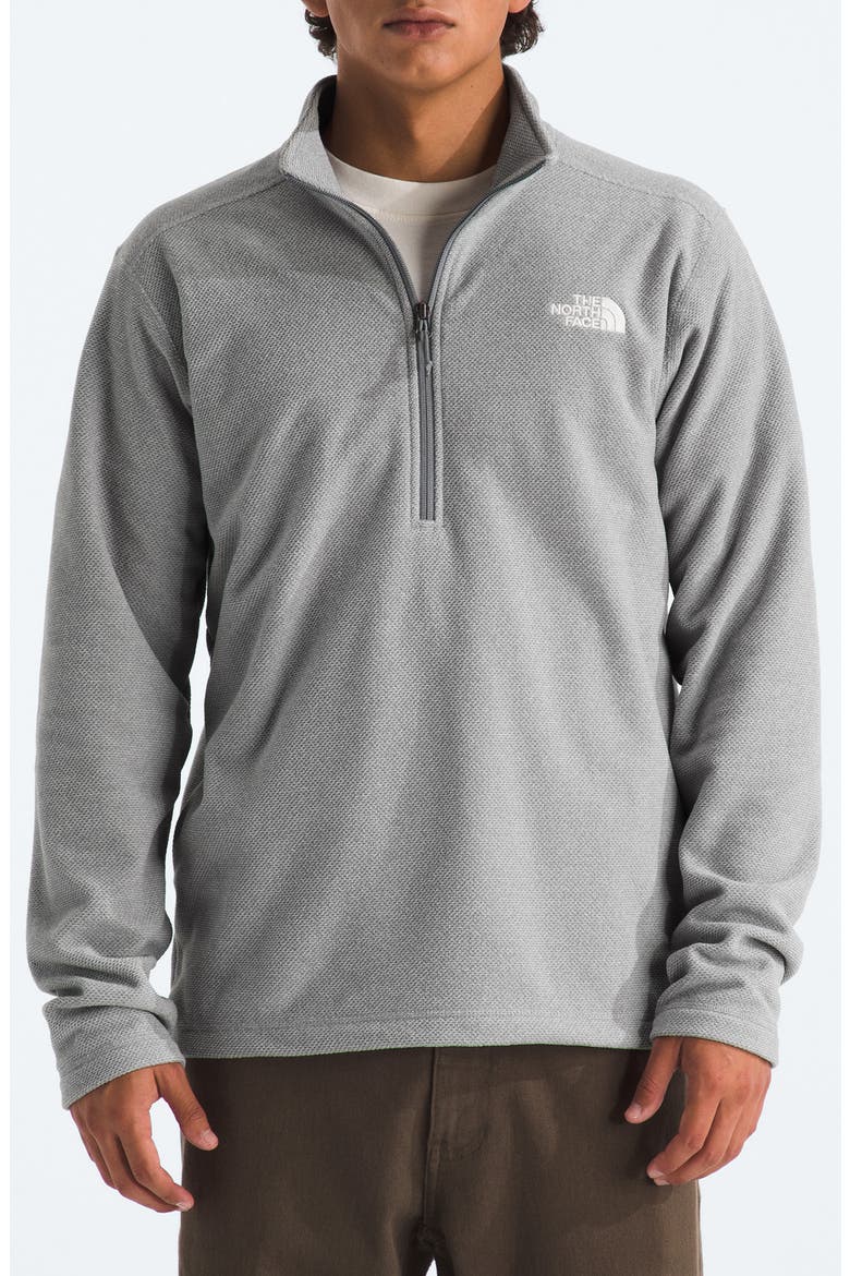 Cap Rock Half Zip Pullover, Main, color, TNF LIGHT GREY HEATHER