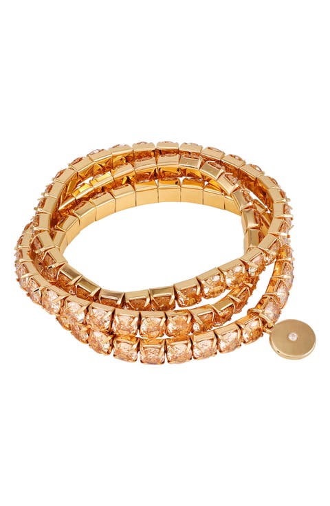 Crystal Set of 3 Stretch Bracelets
