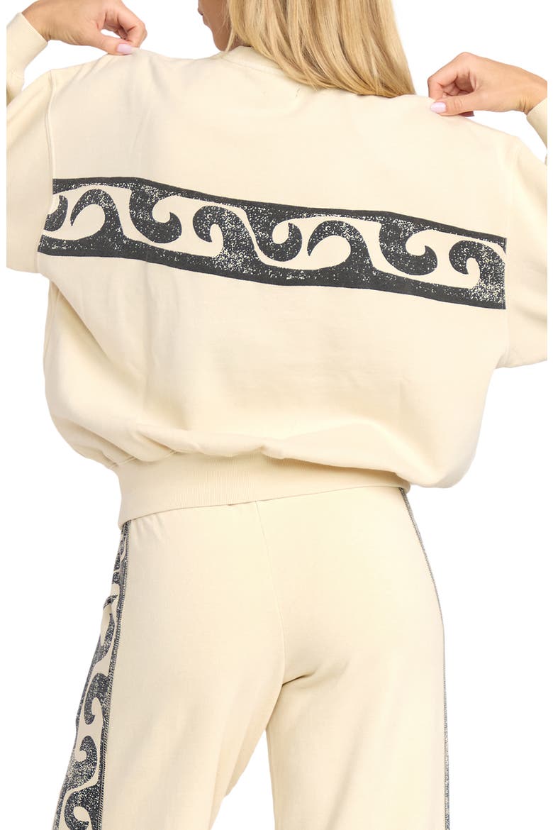 Sun Wave Livin' Kendal Graphic Sweatshirt, Alternate, color, WHITE CAP