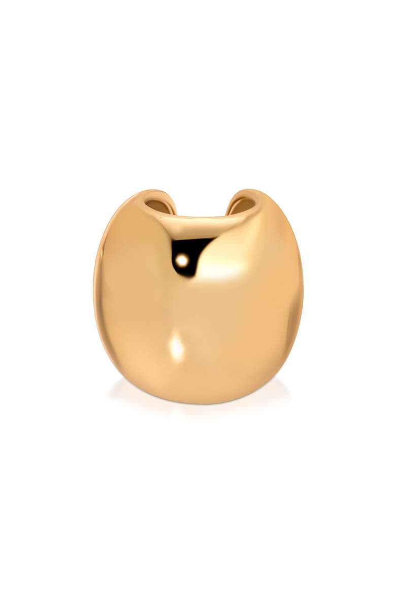 Chunky Ear Cuff, Main, color, GOLD