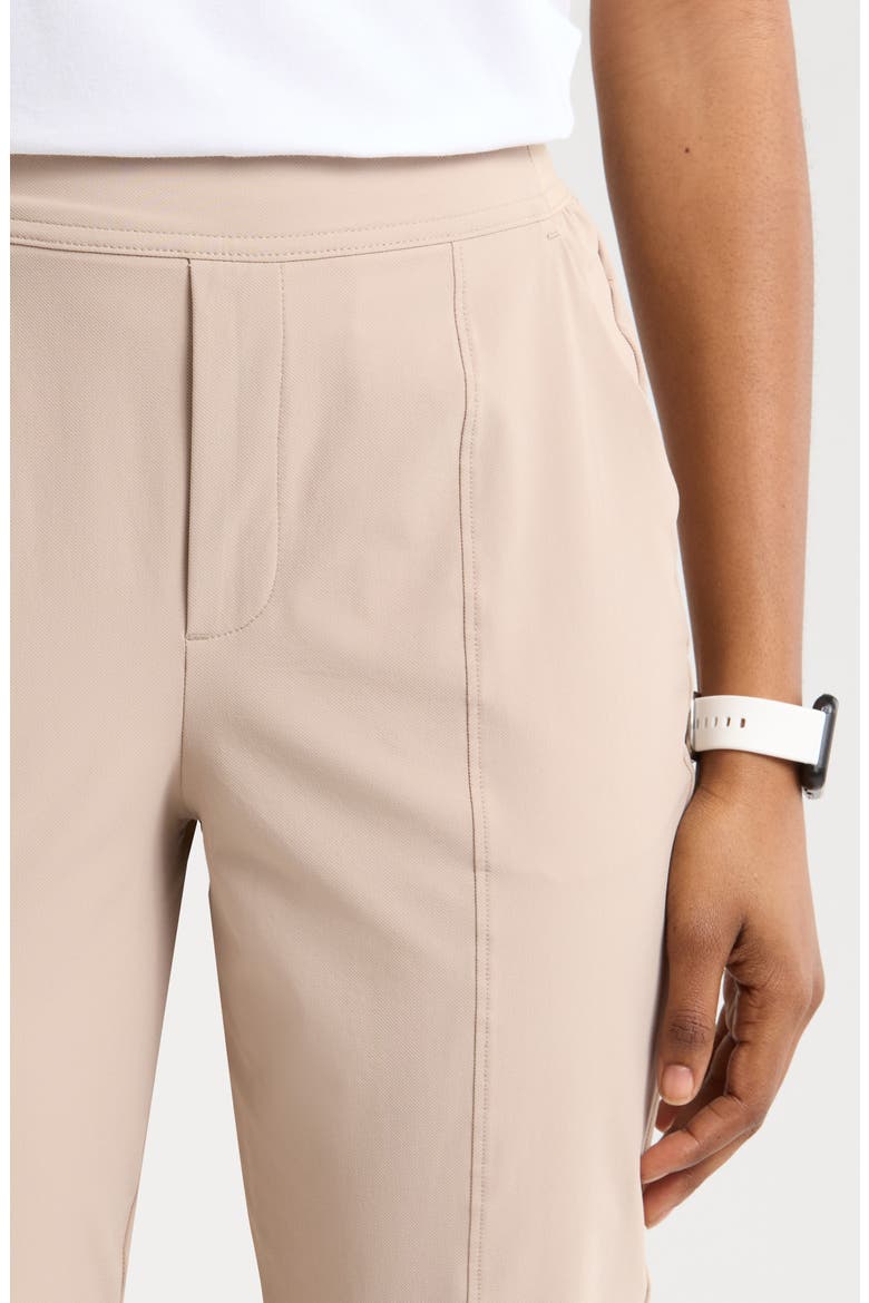 Vantage High Waist Ankle Pants, Alternate, color, TAN THREAD
