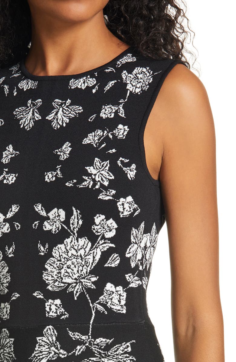 Ted Baker London Naomyy Floral Jacquard Fit & Flare Dress, Alternate, color, 