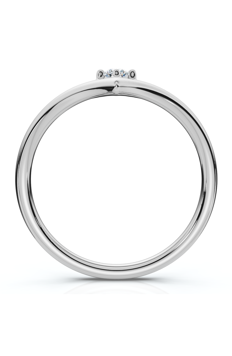 Bliss Diamond Diamond Stackable Chevron Wedding Ring 14k Gold Lab Grown, Alternate, color, 14K White Gold