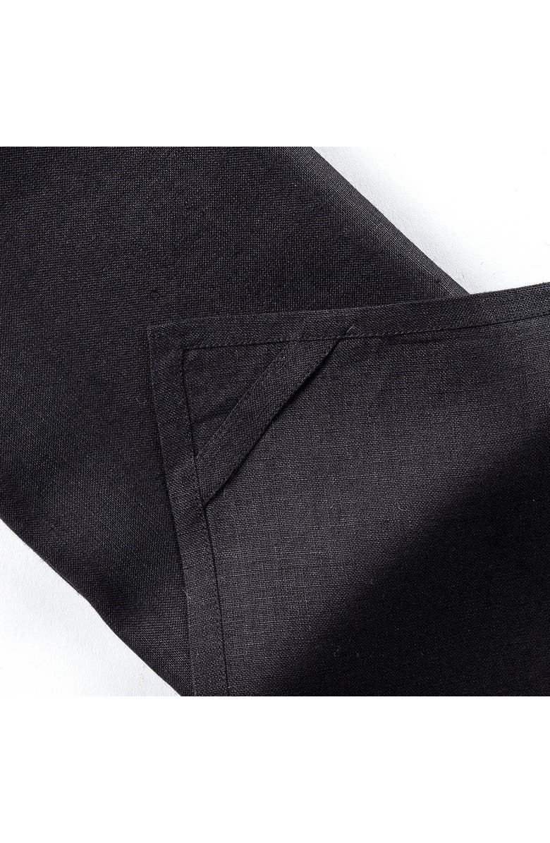 Solino Home Linen Kitchen Towels - Kitchen Linen, Alternate, color, Black