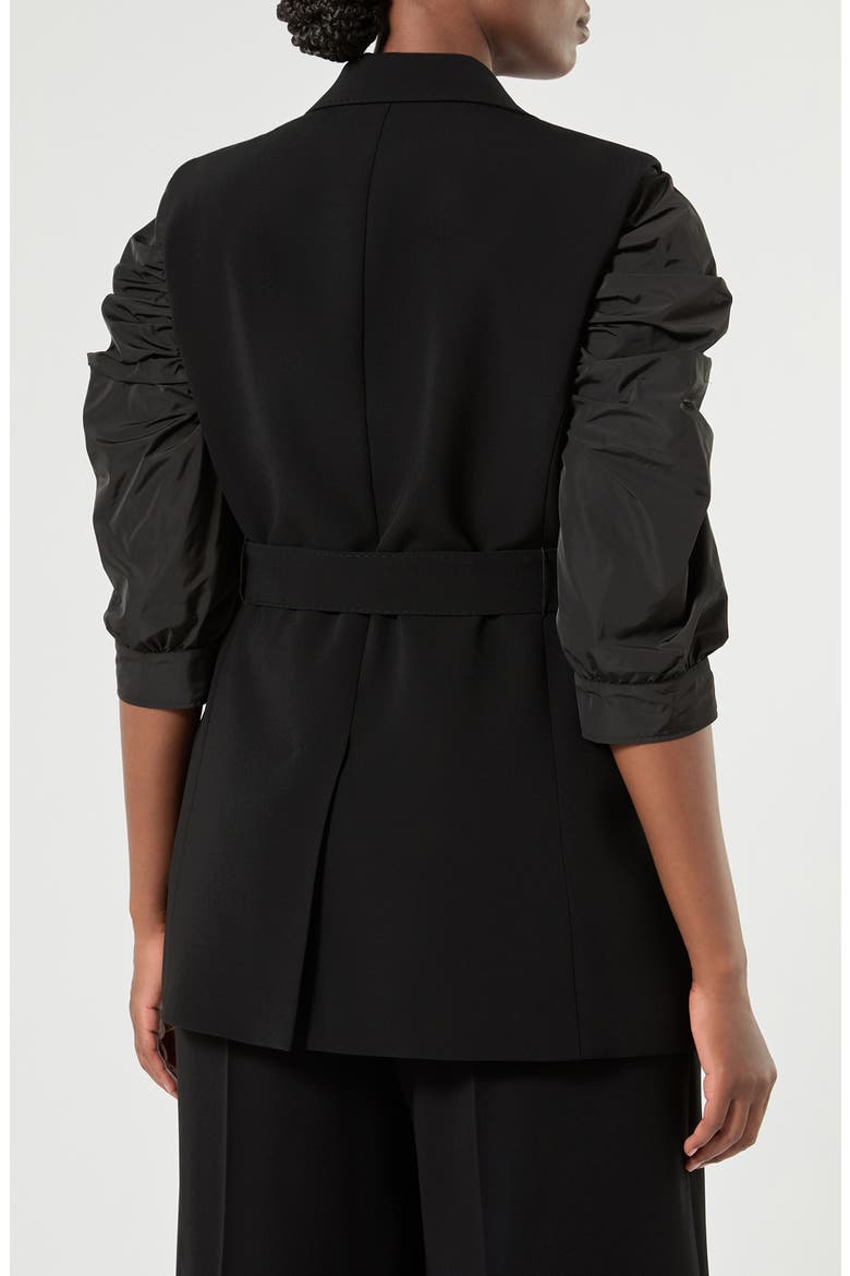 Belted Vest, Alternate, color, BLACK