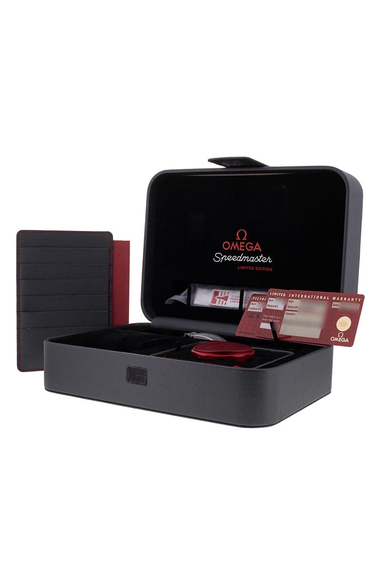 Watchfinder & Co. Omega Preowned Speedmaster Moonwatch Chronograph Fabric Strap Watch, 42mm, Alternate, color,