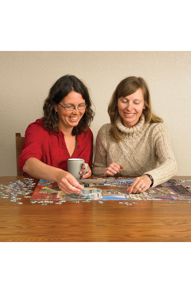Cobble Hill French Village1000 Piece Puzzle, Alternate, color, Multicolored