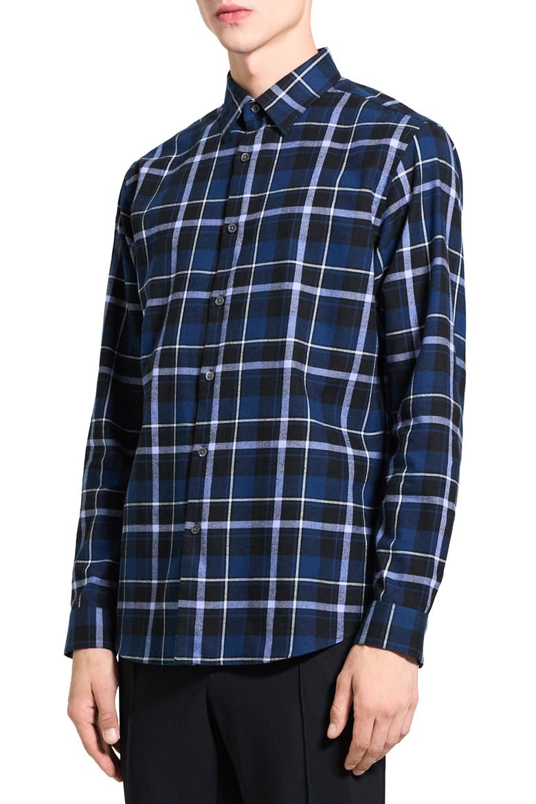 Irving Medium Plaid Shirt, Alternate, color, BLUEBERRY MULTI - RTP