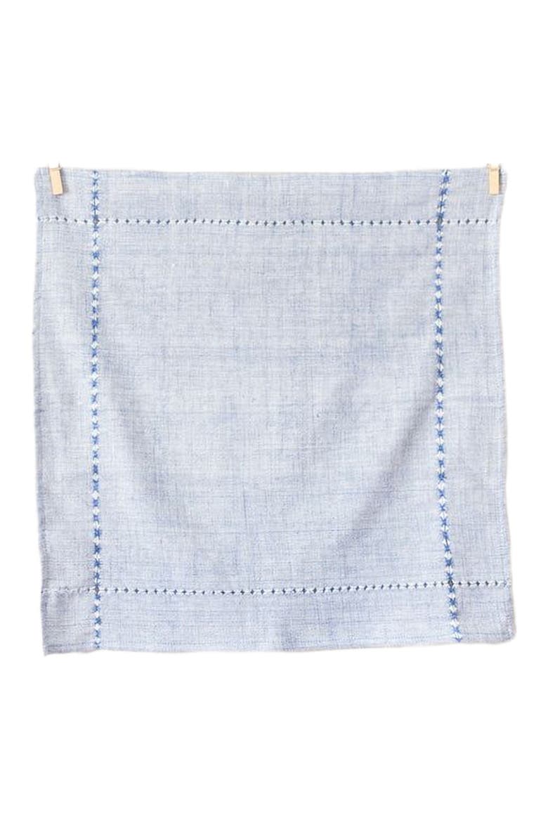 Pulled Cotton Napkins - Set of 4, Main, color, Blue