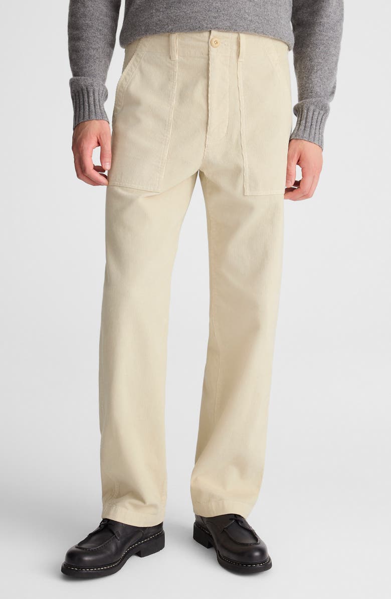Madewell Corduroy Fatigue Pants, Main, color, Oyster Grey