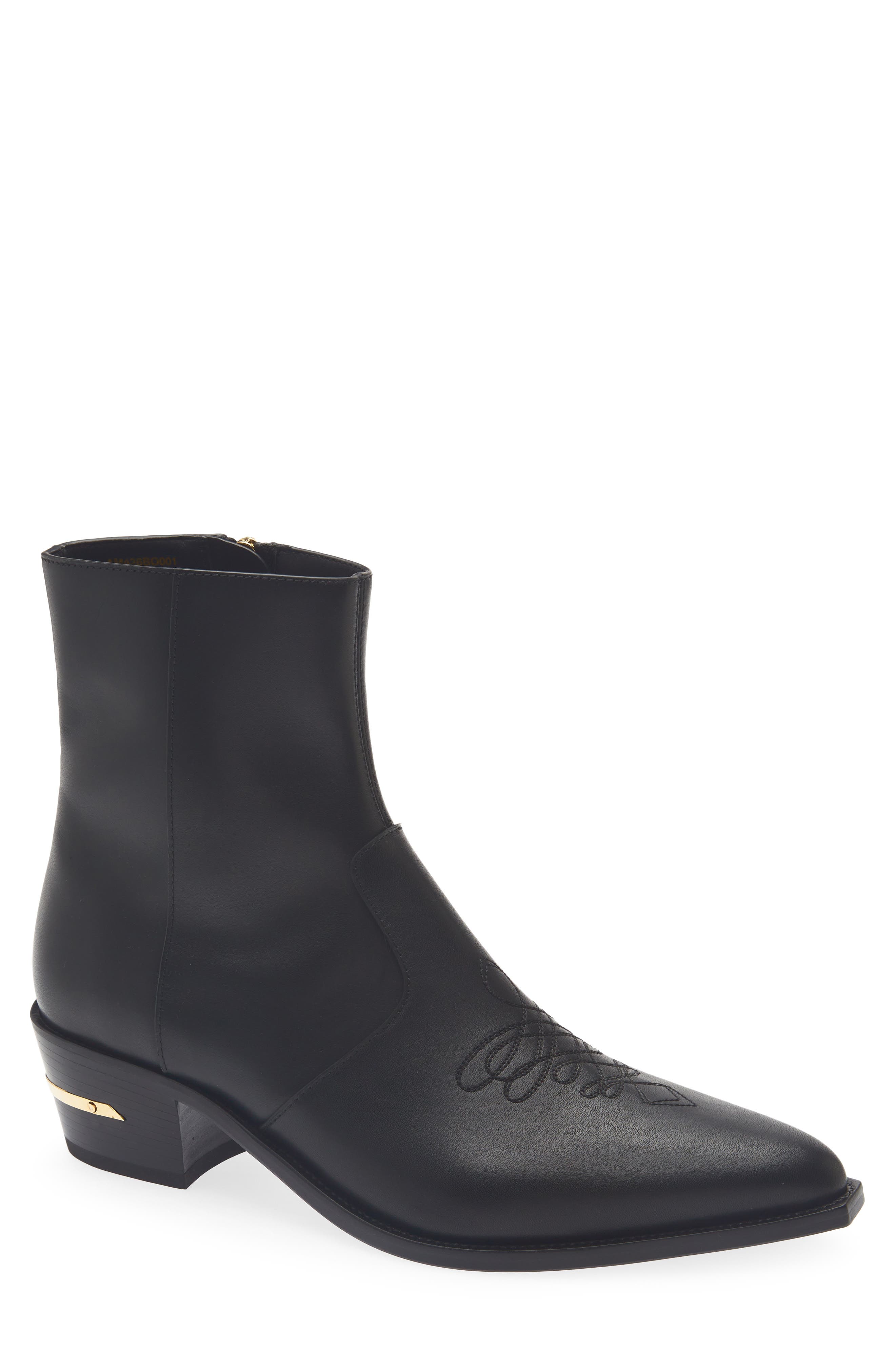 Ryder Leather Boot, Main, color, BLACK GOLD