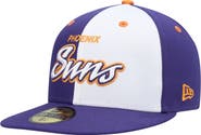 New Era Men's New Era Purple/White Phoenix Suns Script Pinwheel 59FIFTY Fitted Hat